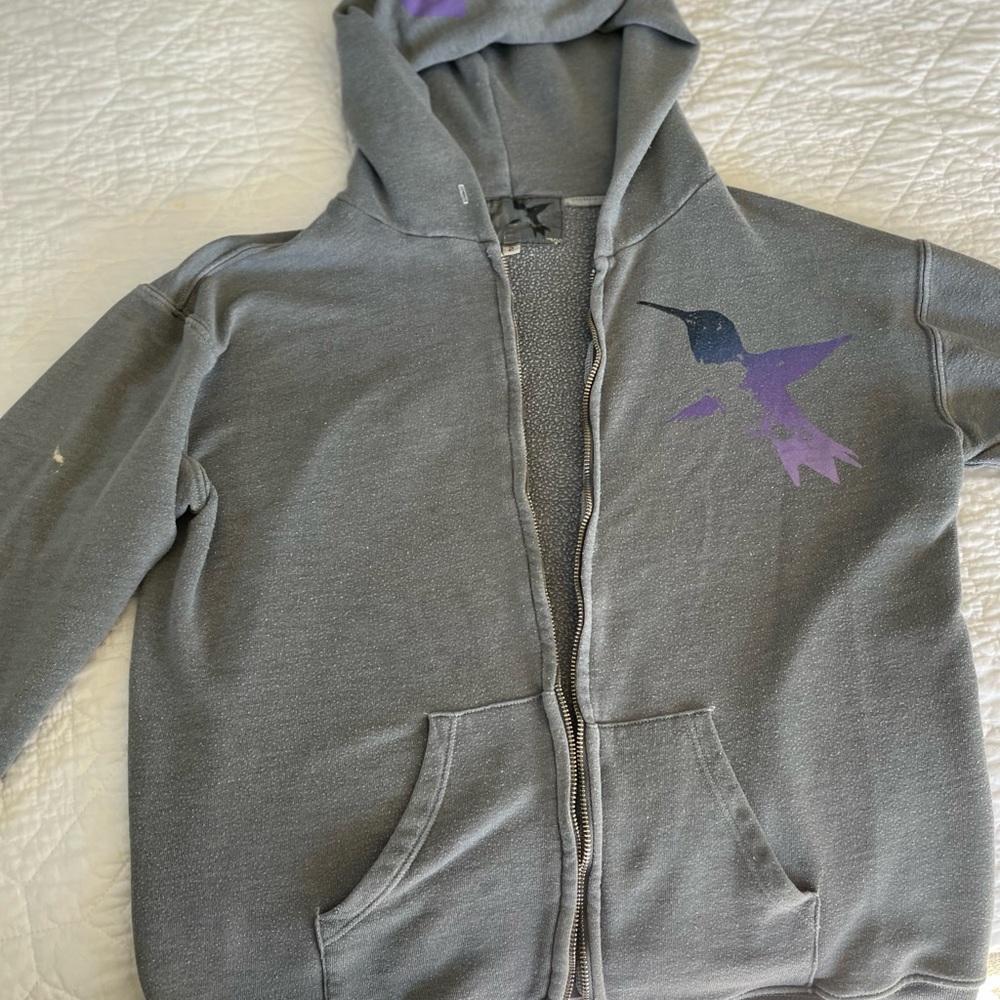 Free city gray zip up hoodie size 2